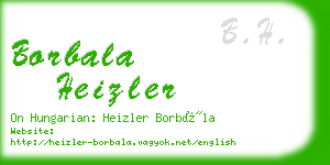 borbala heizler business card